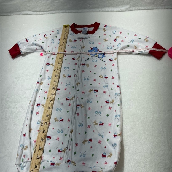 Carter’s Christmas Baby Onesie with Red Trim - Picture 4 of 5